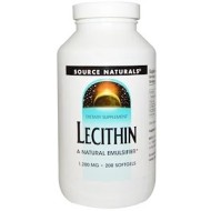 Source Naturals, Лецитин, 1200 мг, 200 мягких желатиновых капсул